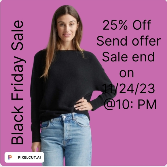 Quince Sweaters - New Quince Mongolian Cashmere Boatneck Sweater Back Sz M